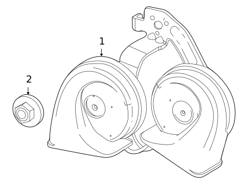 Horn for 2014 Chevrolet Cruze #0