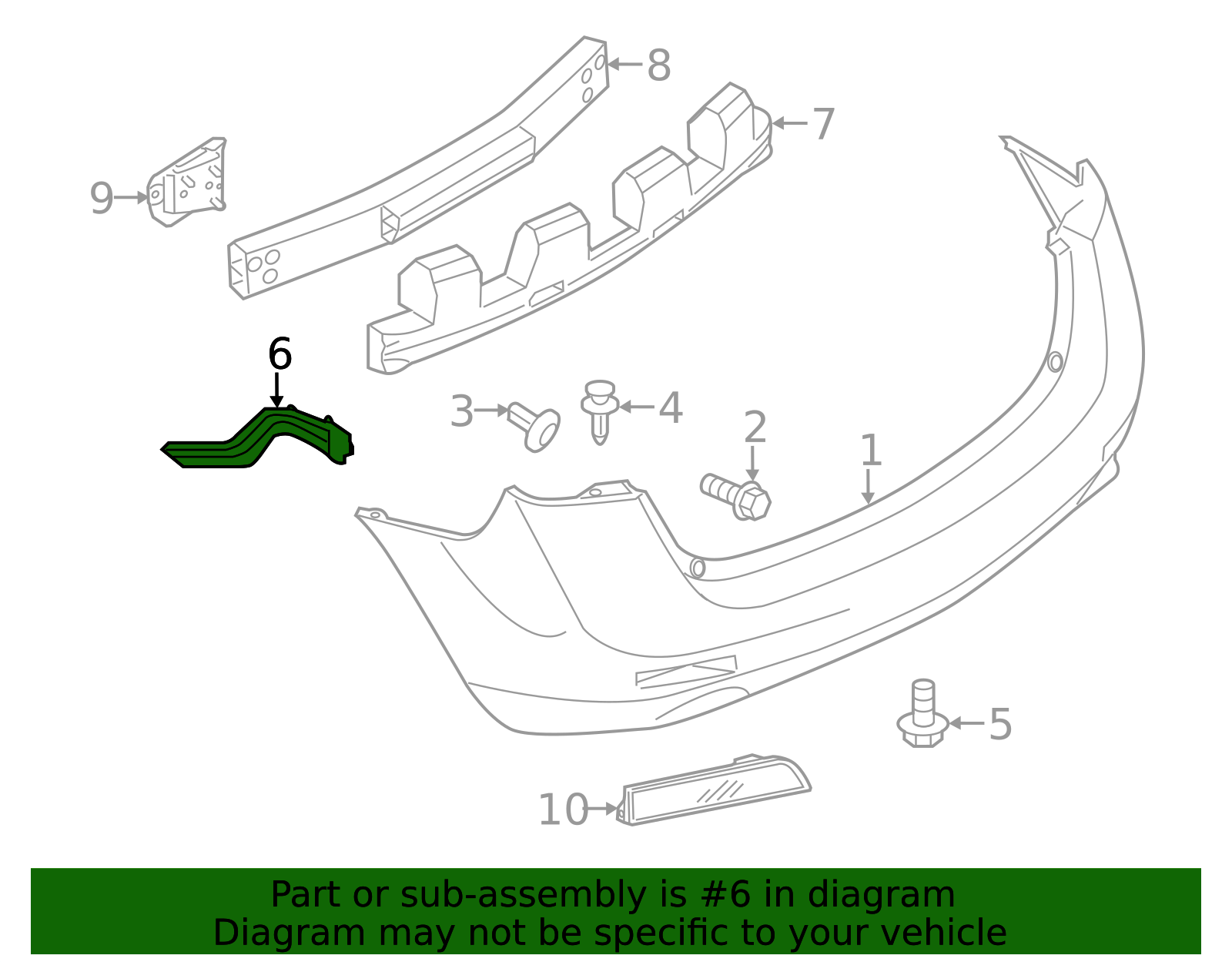 2011-2014 Nissan Murano Bumper Guide 85227-1GR0A | OEM Parts Online