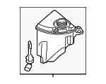 17137647283 - : Expansion Tank for BMW: 530i, 535d, 535d xDrive, 535i, 535i GT, 535i GT xDrive, 535i xDrive, 540i, 640i, 640i Gran Coupe, 640i xDrive, 640i xDrive Gran Coupe, 740i, 740Ld xDrive, 740Li, 740Li xDrive, ActiveHybrid 5, ActiveHybrid 7 Image