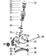4766037AD - Front Suspension &amp; Drive: Front Knuckle, Left for Mopar Image