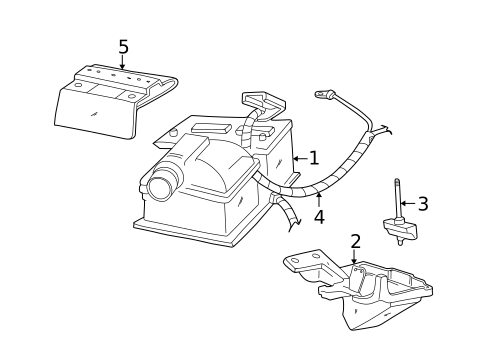 Battery & Related Components for 2006 Mercury Monterey #0
