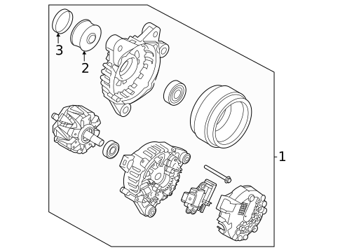 Alternator/Generator & Related Components for 2025 Kia K4 #0