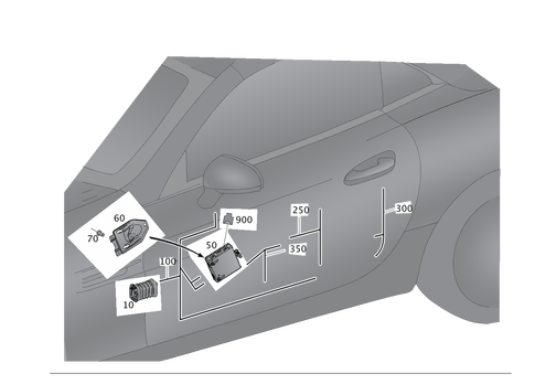 Door Wiring Harness and Door Control Module for 2014 Mercedes-Benz SLK250 #0