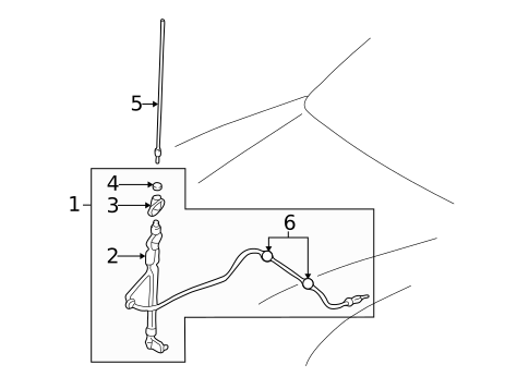 Antenna & Radio for 2004 Toyota Tundra #0