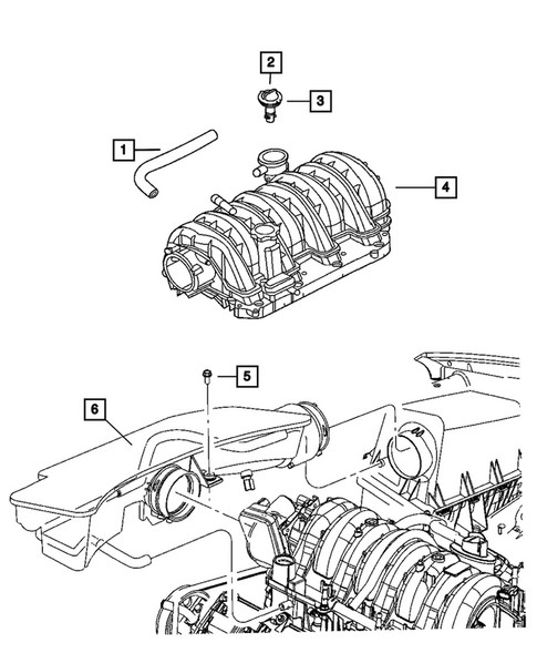 Crankcase Ventilation for 2025 Dodge Durango #0