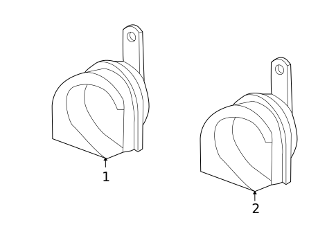 Horn for 2007 Acura RDX #0