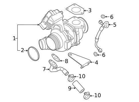 Turbocharger & Components for 2017 BMW 328d xDrive #0
