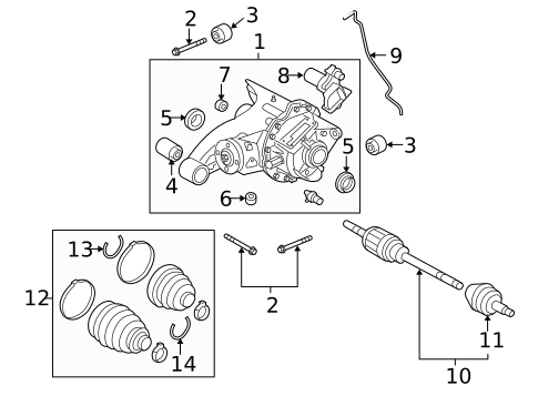 Axle & Differential for 2007 Land Rover LR3 #0
