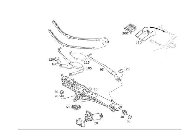 2208200241 - Electrical System: Linkage for Mercedes-Benz Image image