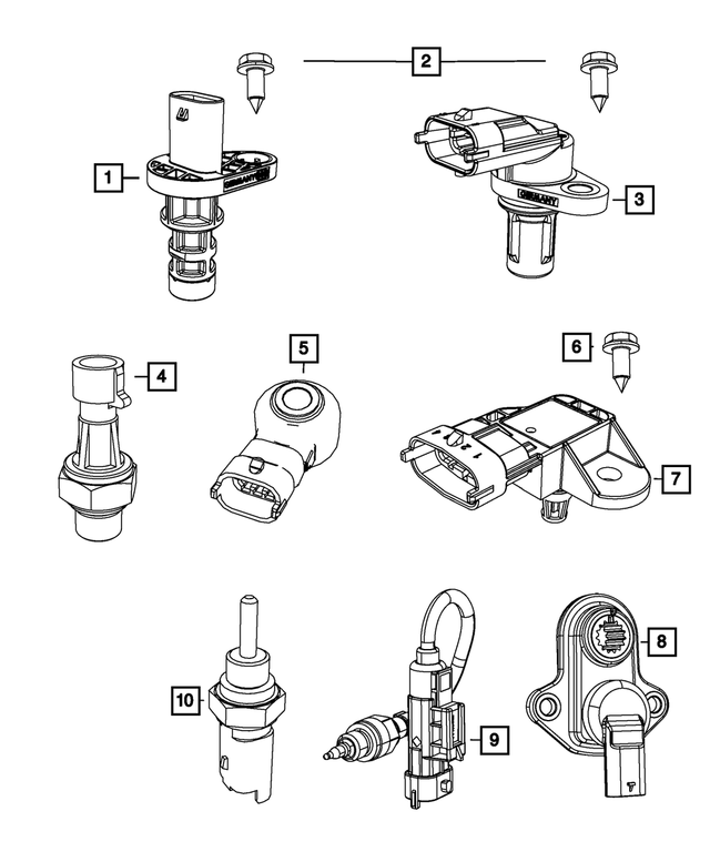 6106002AA - Electrical: Hex Flange Head Bolt for Mopar Image
