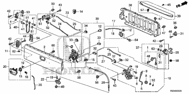 Tailgate (-'19) for 2019 Honda Ridgeline #0