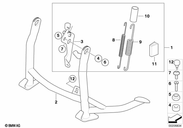 11117653180 - Design: Fillister Head Screw - M6X20-A2-80 for BMW-Motorrad Image