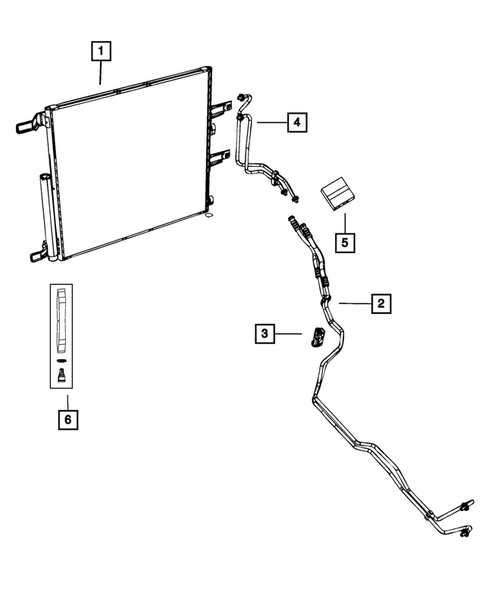 Transmission Oil Cooler, and Lines for 2012 Ram 2500 #0