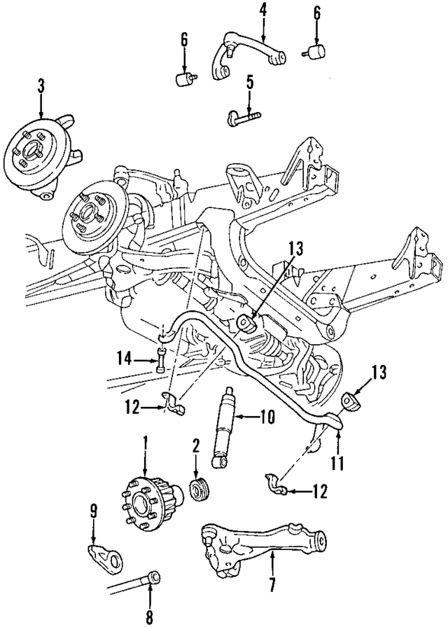1L3Z1104BA - Brakes: Hub Assembly for Ford: F-150, F-150 Heritage, F-250, F-250 HD, F-250 Super Duty Image