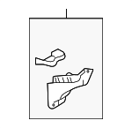 537070T010 - Body: Support Assembly for Toyota: Highlander, Venza Image