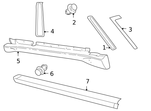 Exterior Trim - Pillars for 2002 Land Rover Discovery #0