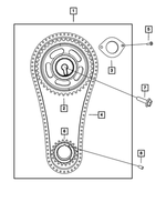 6101062 - 3.8L Gas; Engine: Hex Head Bolt, Mounting for Mopar Image