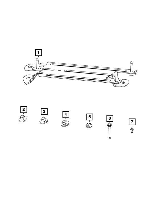 6102612AA - Electrical: Hex Nut And Washer for Mopar Image