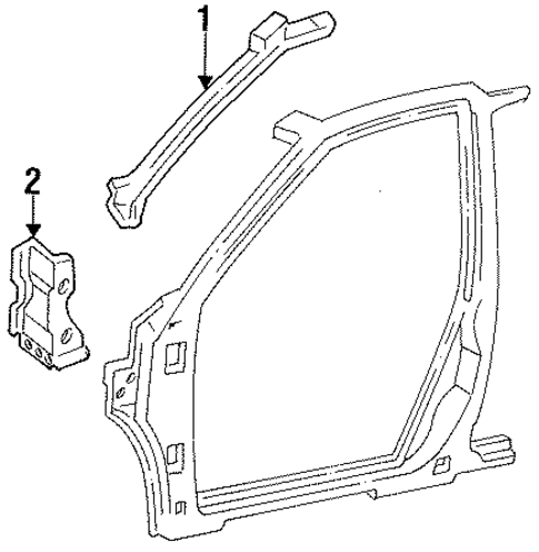 Hinge Pillar for 1994 Mercury Villager #0