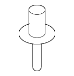 C2C11692 - Body: Rocker Molding Rivet for Jaguar Image