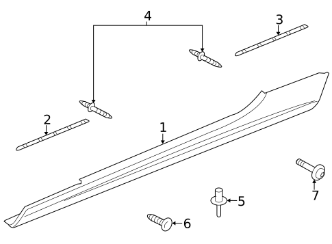 Exterior Trim - Pillars for 2008 Jaguar XK #0