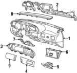 E64Y5404320B - Body: Instrument Panel for Ford Image