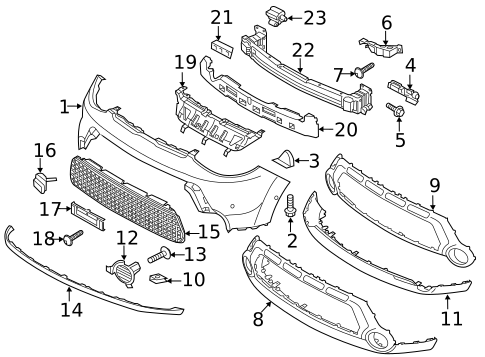 Evan-Fischer Rear Driver Side Bumper Bracket For Kia Soul 2014-2015-2016 – OEM 86641B2010