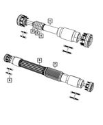 5013626AA - Rear Axle; Dana 226 MM; Differential and Drive Line: Boot Clamp, Small for Dodge: Ram 1500 | Jeep: Liberty, Wrangler, Wrangler JK | Ram: 1500 Image
