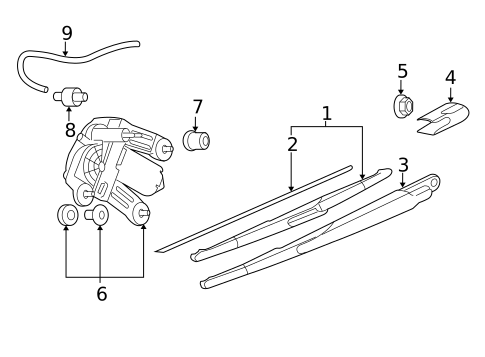 Wiper & Washer Components for 2012 Mini Cooper #1