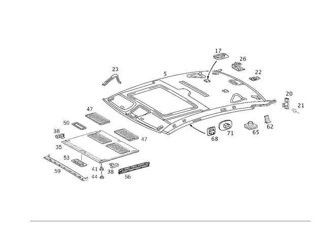 2109881678 - Covering and Lining: Clamp for Mercedes-Benz Image image