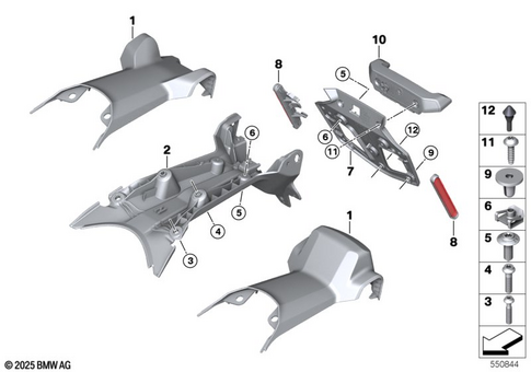 Rear Wheel Cover, License Plate Bracket for 2026 BMW-Motorrad R 1300 R #0