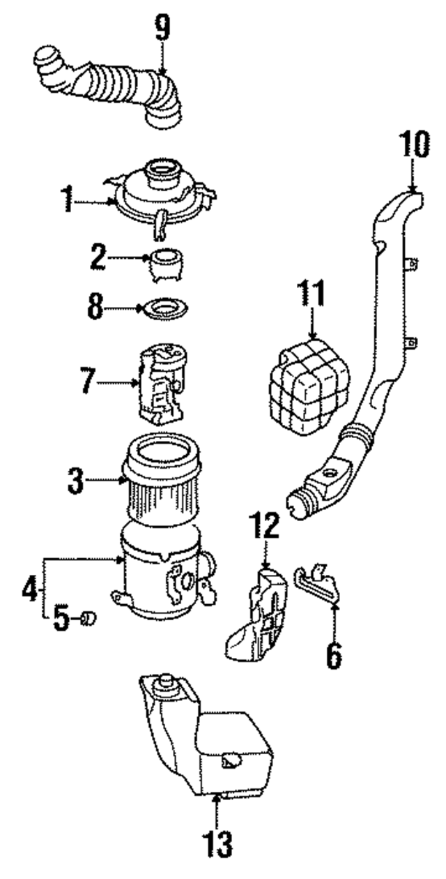 2816633300 - : Air Cleaner Body Mount Bracket for Hyundai Image