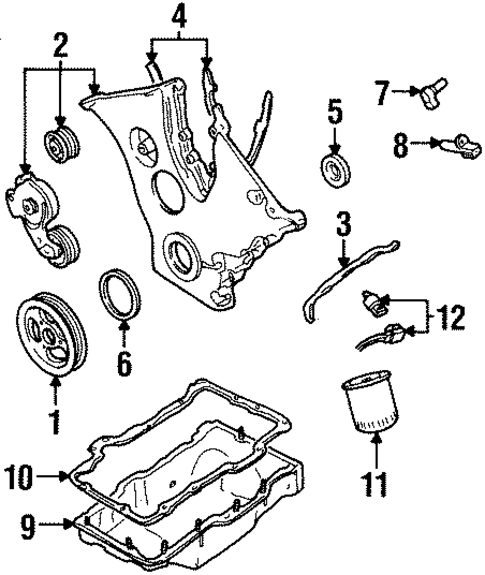 Engine Parts for 1997 Ford Contour #0