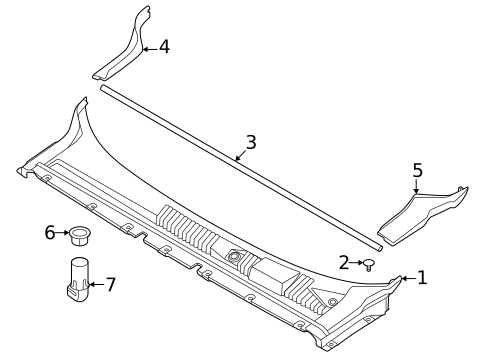 Cowl for 2025 Volvo EX30 #0