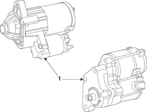 Starter for 2015 Dodge Challenger #1