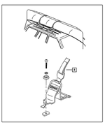 5016511AA - Mopar Accessories - Component Parts: Cargo Tie Down Strap for Mopar Image