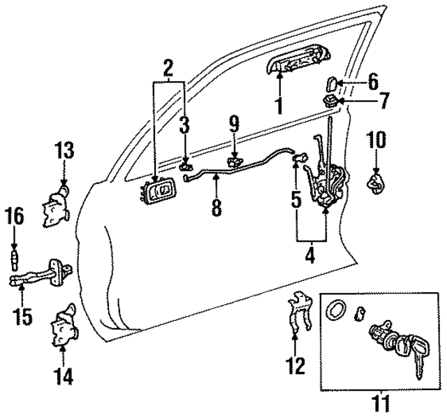 6921016120 - : Exterior Door Handle for Toyota Image
