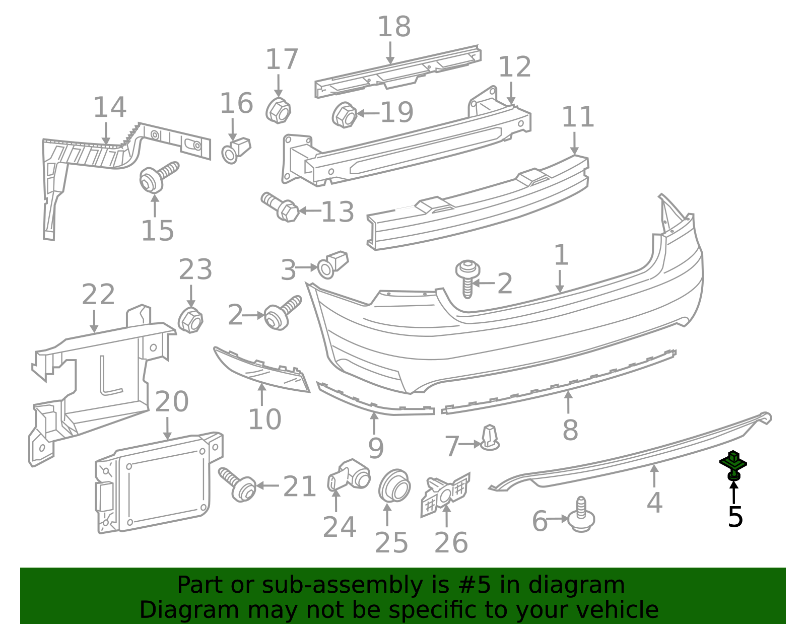 2012-2025 Volkswagen Spoiler Rivet WHT-005-263 | OEM Parts Online
