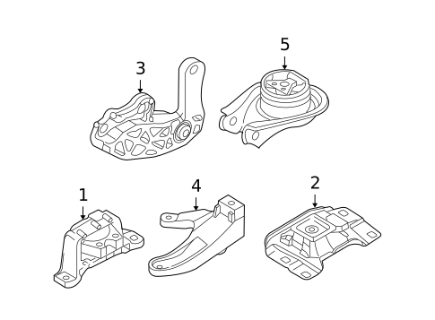 Engine & Trans Mounting for 2010 Mazda 5 #1
