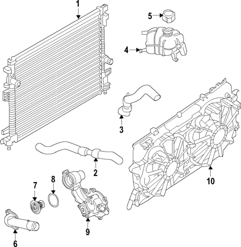 Water Pump for 2019 Lincoln Continental #1