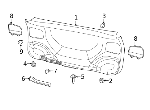Interior Trim for 2022 Jeep Cherokee #0