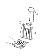 1UZ54JRRAA - Interior Trim: Front Headrest for Mopar Image