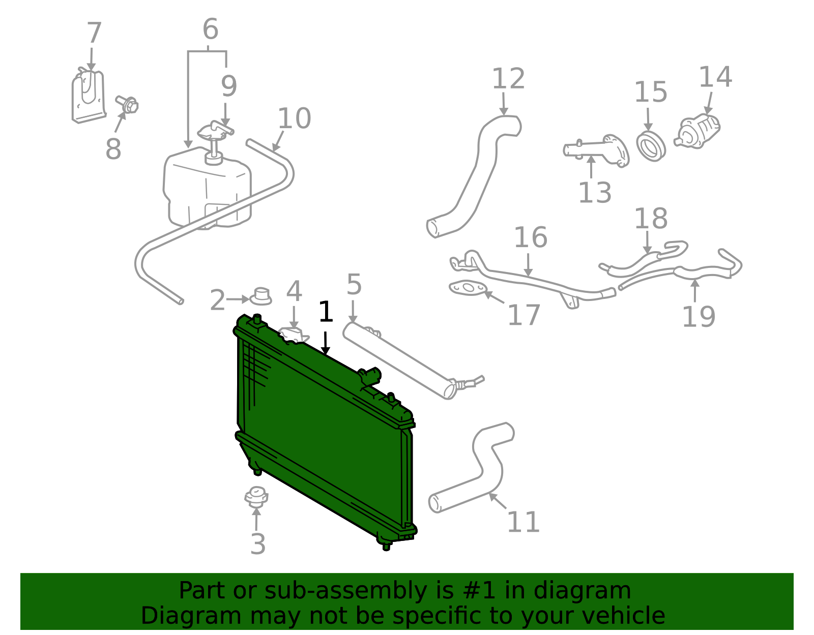 164000H200 - Radiator Assembly 2004-2008 Toyota | Longo Toyota Parts
