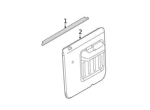 Interior Trim - Rear Door for 2013 Ford F-250 Super Duty #2