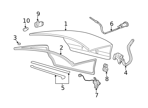Lid & Components for 2004 Mercury Sable #0