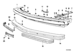 51111961807 - : Bumper Front Center for BMW Image