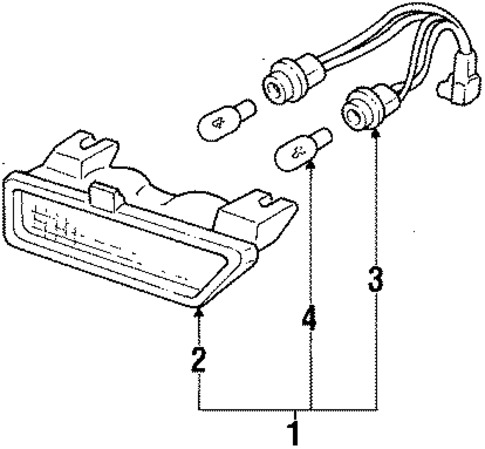 High Mount Lamps for 1991 Honda Civic #0
