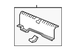 84640TBAA01ZA - Body: Rear Panel Trim for Honda: Civic, Insight Image