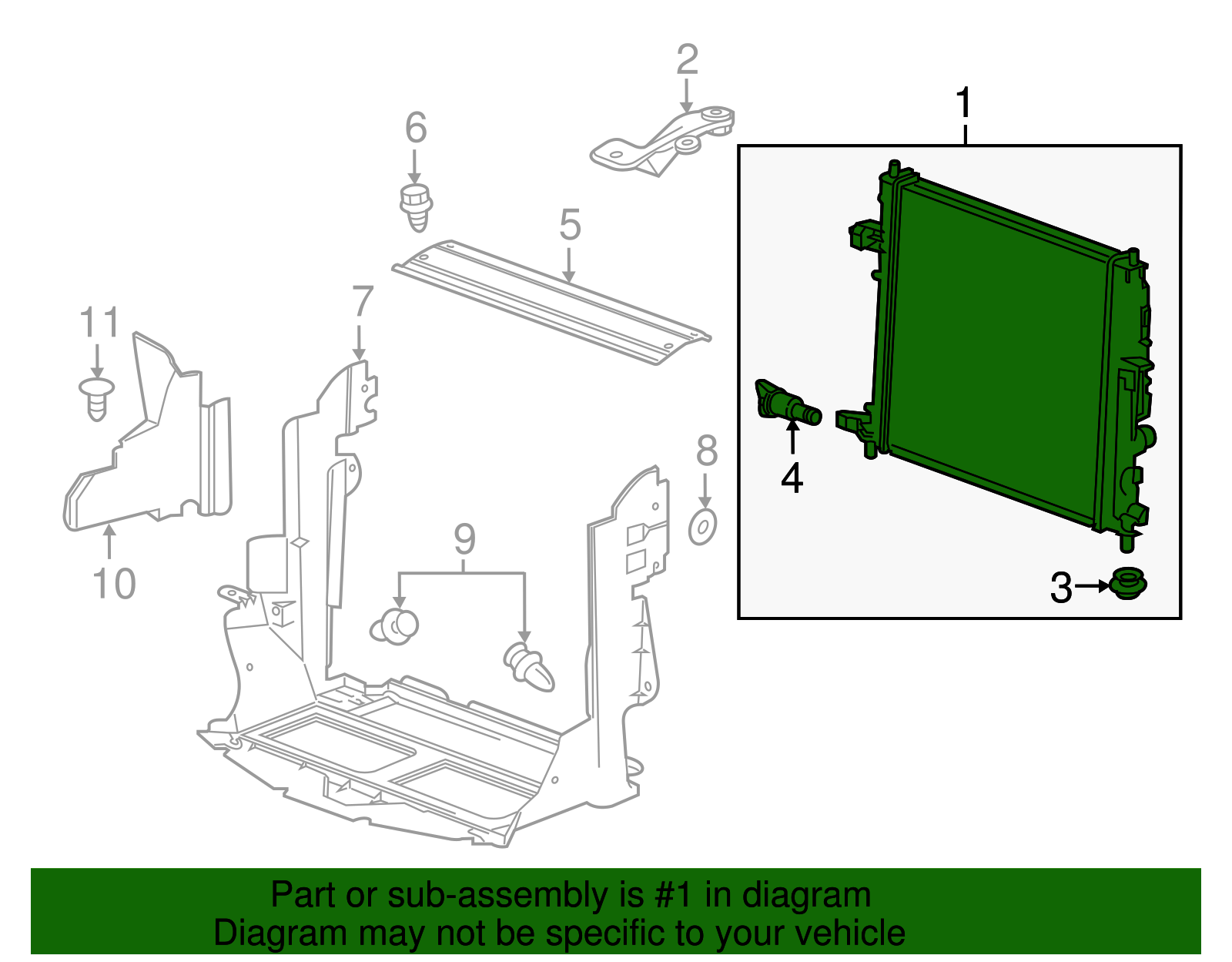 2016-2024 GM Radiator 86551902 | Capital Chevy Parts