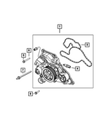 6102184AA - Cooling: Hex Head Bolt And Coned Washer for Mopar Image